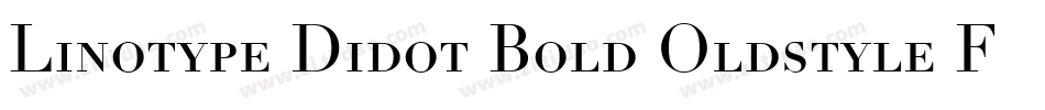 Linotype Didot Bold Oldstyle Figures字体转换